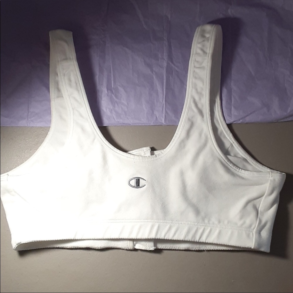 I am selling a white/black champion sports bra